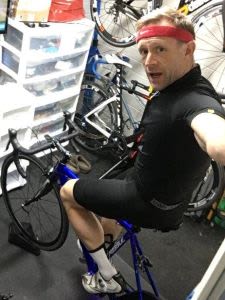 Martin Butler on a bike